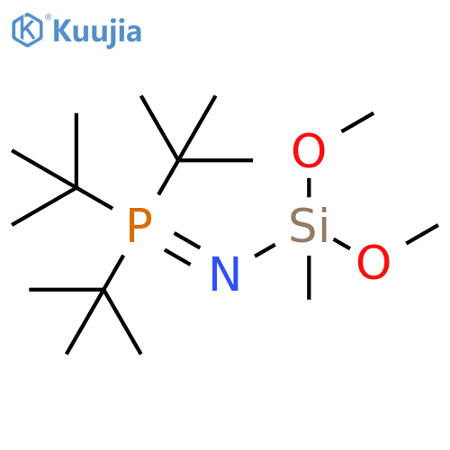 Silanamine,1,1-dimethoxy-1-methyl-N-[tris(1,1-dimethylethyl)phosphoranylidene]- structure