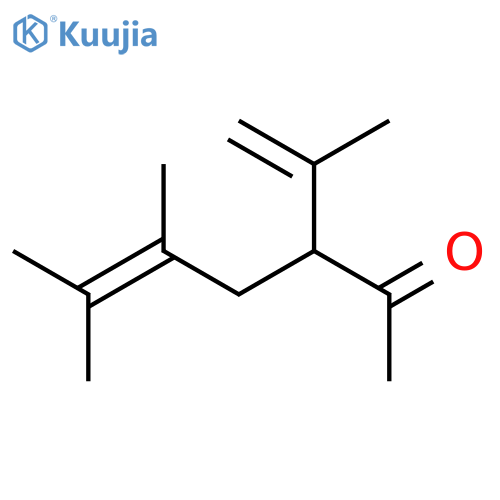 5-HEPTEN-2-ONE, 5,6-DIMETHYL-3-(1-METHYLETHENYL)- structure