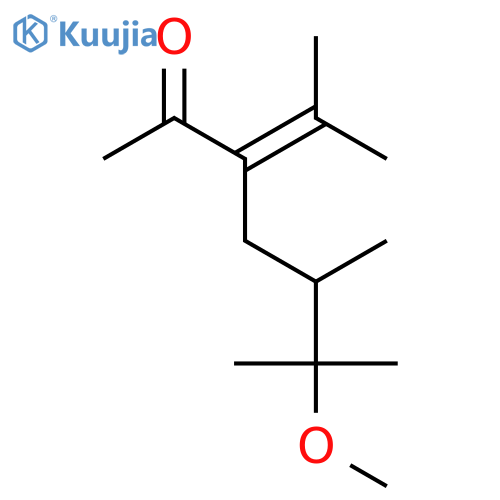 2-Heptanone, 6-methoxy-5,6-dimethyl-3-(1-methylethylidene)- structure