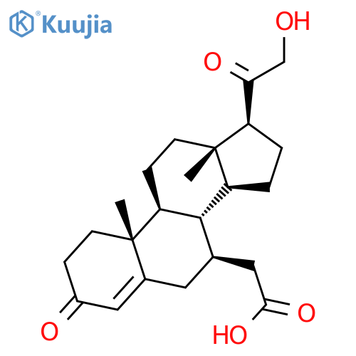 Pregn-4-ene-7-acetic acid, 21-hydroxy-3,20-dioxo-, (7b)- structure