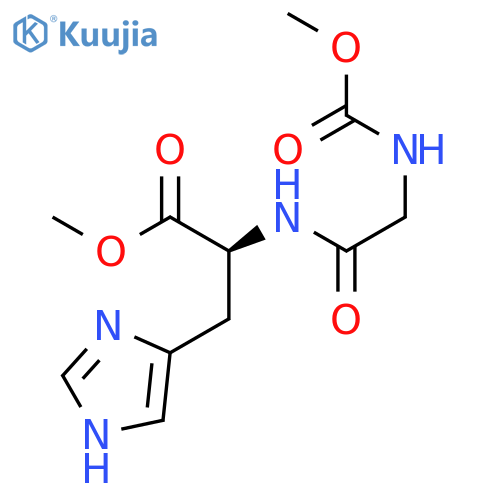 L-HISTIDINE, N-[N-(METHOXYCARBONYL)GLYCYL]-, METHYL ESTER structure