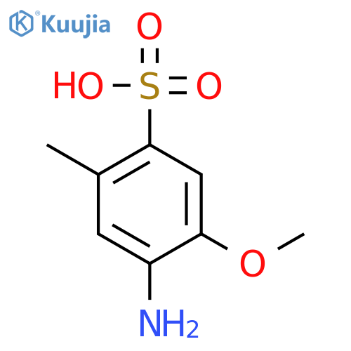 4-Amino-5-methoxy-2-methylbenzenesulfonic acid structure