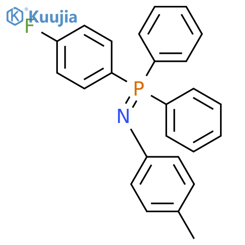 BENZENAMINE, N-[(4-FLUOROPHENYL)DIPHENYLPHOSPHORANYLIDENE]-4-METHYL- structure