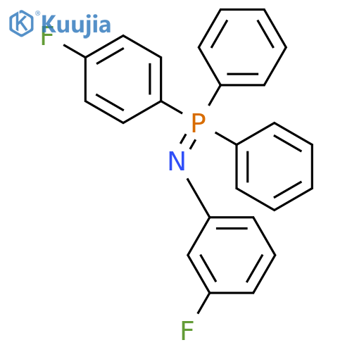 BENZENAMINE, 3-FLUORO-N-[(4-FLUOROPHENYL)DIPHENYLPHOSPHORANYLIDENE]- structure