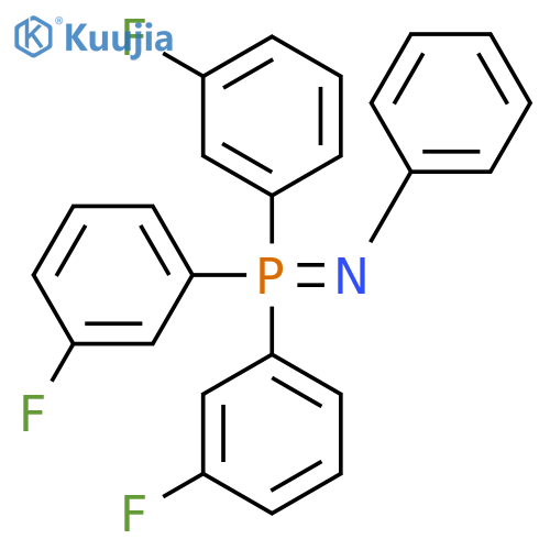 Benzenamine, N-[tris(3-fluorophenyl)phosphoranylidene]- structure