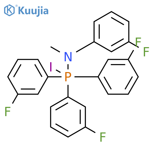 Phosphoranamine, N,1,1,1-tetrakis(3-fluorophenyl)-1-iodo-N-methyl- structure