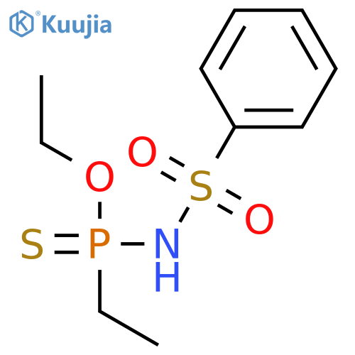 PHOSPHONAMIDOTHIOIC ACID, P-ETHYL-N-(PHENYLSULFONYL)-, O-ETHYL ESTER structure