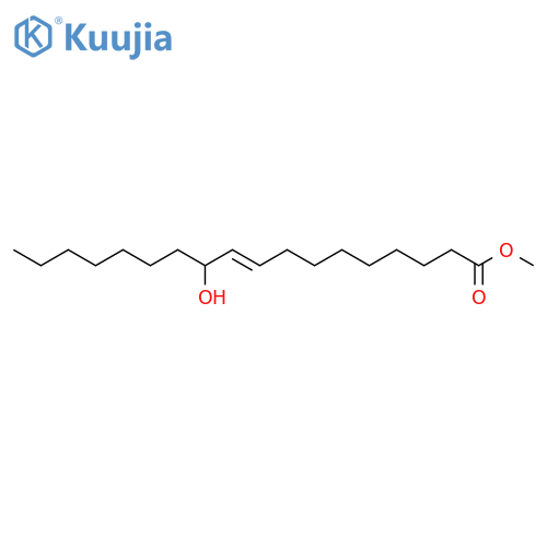 9-OCTADECENOIC ACID, 11-HYDROXY-, METHYL ESTER, (E)- structure