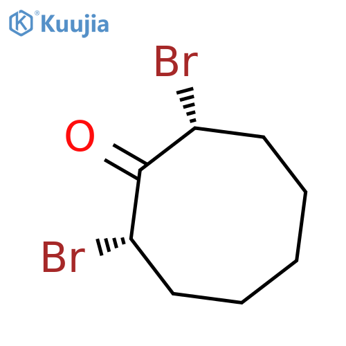 Cyclooctanone, 2,8-dibromo-, cis- structure