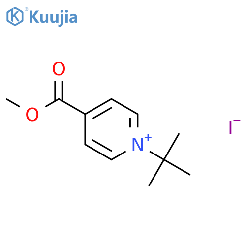 PYRIDINIUM, 1-(1,1-DIMETHYLETHYL)-4-(METHOXYCARBONYL)-, IODIDE structure