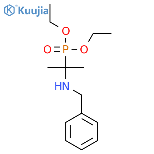 Phosphonic acid, [1-methyl-1-[(phenylmethyl)amino]ethyl]-, diethyl ester structure