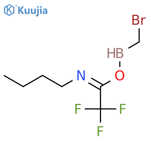 1-Butanamine, N-[1-[(bromomethylboryl)oxy]-2,2,2-trifluoroethylidene]- structure