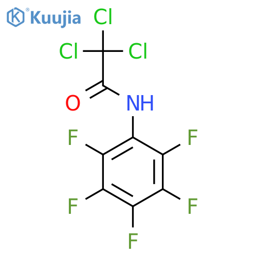 Acetamide, 2,2,2-trichloro-N-(pentafluorophenyl)- structure