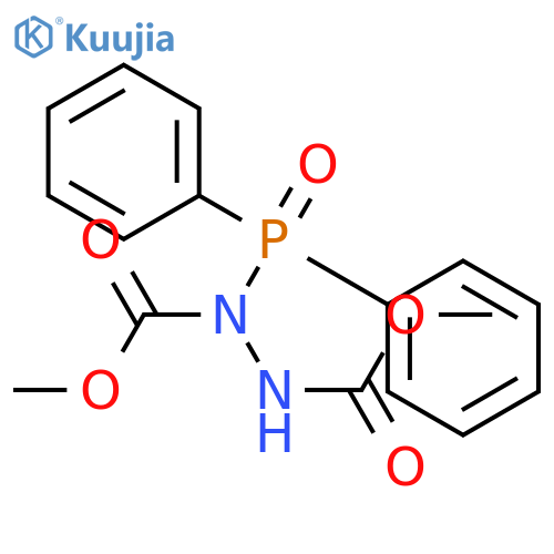 1,2-HYDRAZINEDICARBOXYLIC ACID, 1-(DIPHENYLPHOSPHINYL)-, DIMETHYL ESTER structure
