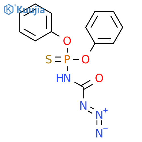 PHOSPHORAMIDOTHIOIC ACID, (AZIDOCARBONYL)-, O,O-DIPHENYL ESTER structure