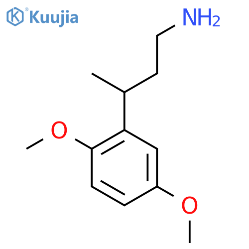 3-(2,5-dimethoxyphenyl)butan-1-amine structure