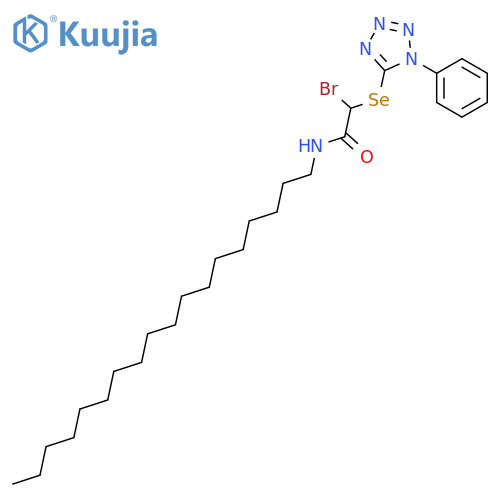 ACETAMIDE, 2-BROMO-N-OCTADECYL-2-[(1-PHENYL-1H-TETRAZOL-5-YL)SELENO]- structure