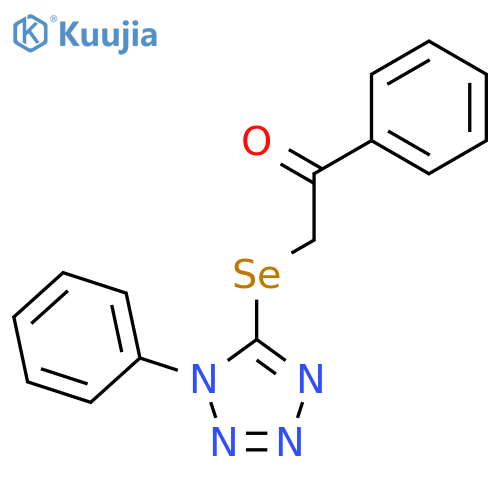 Ethanone, 1-phenyl-2-[(1-phenyl-1H-tetrazol-5-yl)seleno]- structure