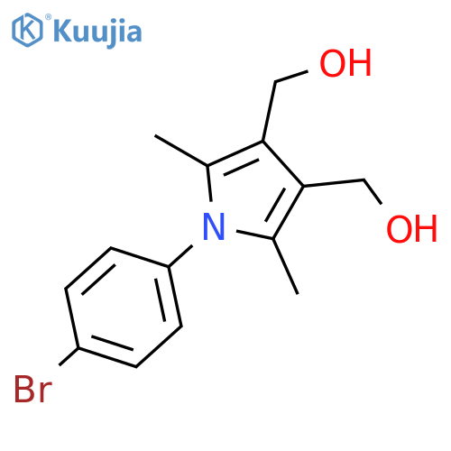 1H-PYRROLE-3,4-DIMETHANOL, 1-(4-BROMOPHENYL)-2,5-DIMETHYL- structure