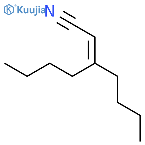 2-HEPTENENITRILE, 3-BUTYL- structure