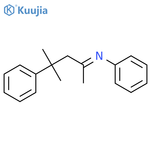 BENZENAMINE, N-(1,3-DIMETHYL-3-PHENYLBUTYLIDENE)- structure