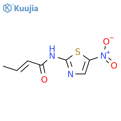 2-Butenamide,N-(5-nitro-2-thiazolyl)- structure