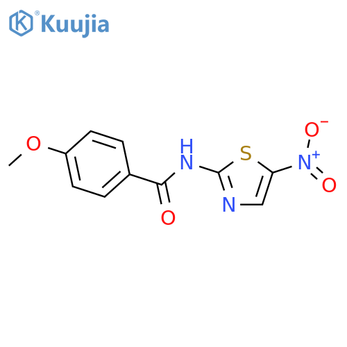 4-methoxy-N-(5-nitro-1,3-thiazol-2-yl)benzamide structure