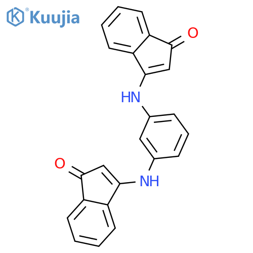 1H-inden-1-one, 3,3'-(1,3-phenylenediimino)bis- structure