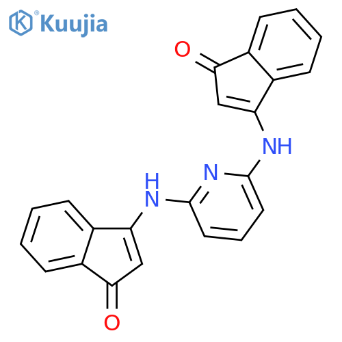 1H-INDEN-1-ONE, 3,3'-(2,6-PYRIDINEDIYLDIIMINO)BIS- structure