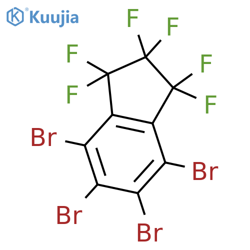 1H-INDENE, 4,5,6,7-TETRABROMO-1,1,2,2,3,3-HEXAFLUORO-2,3-DIHYDRO- structure