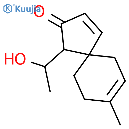 SPIRO[4.5]DECA-3,7-DIEN-2-ONE, 1-(1-HYDROXYETHYL)-8-METHYL- structure