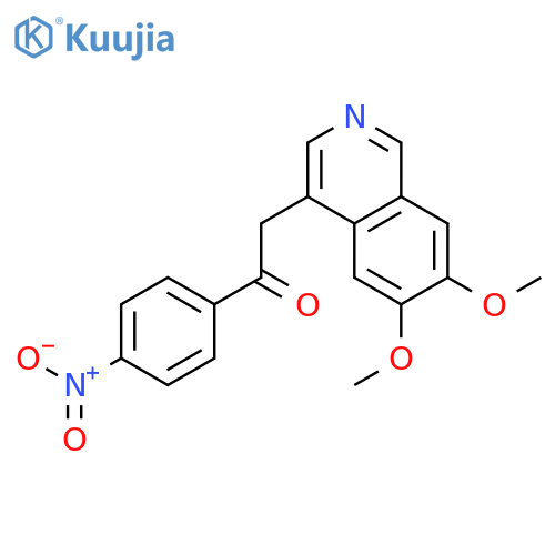 Ethanone, 2-(6,7-dimethoxy-4-isoquinolinyl)-1-(4-nitrophenyl)- structure