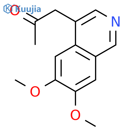 2-Propanone, 1-(6,7-dimethoxy-4-isoquinolinyl)- structure