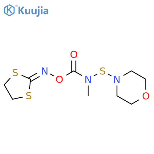1,3-Dithiolan-2-one, O-[[methyl(4-morpholinylthio)amino]carbonyl]oxime structure
