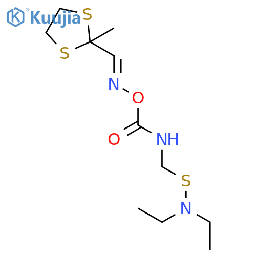 1,3-DITHIOLANE-2-CARBOXALDEHYDE, 2-METHYL-, O-[[[(DIETHYLAMINO)THIO]METHYLAMINO]CARBONYL]OXIME structure