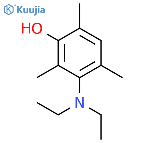 Phenol, 3-(diethylamino)-2,4,6-trimethyl- structure