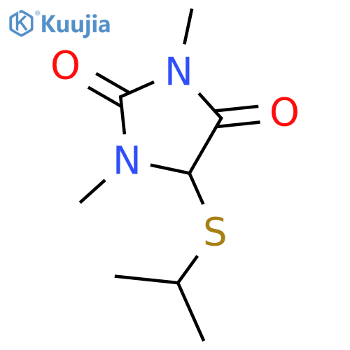 2,4-IMIDAZOLIDINEDIONE, 1,3-DIMETHYL-5-[(1-METHYLETHYL)THIO]- structure