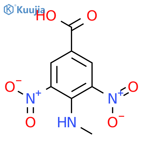 BENZOIC ACID, 4-(METHYLAMINO)-3,5-DINITRO- structure