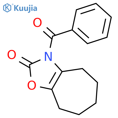 2H-Cycloheptoxazol-2-one, 3-benzoyl-3,4,5,6,7,8-hexahydro- structure