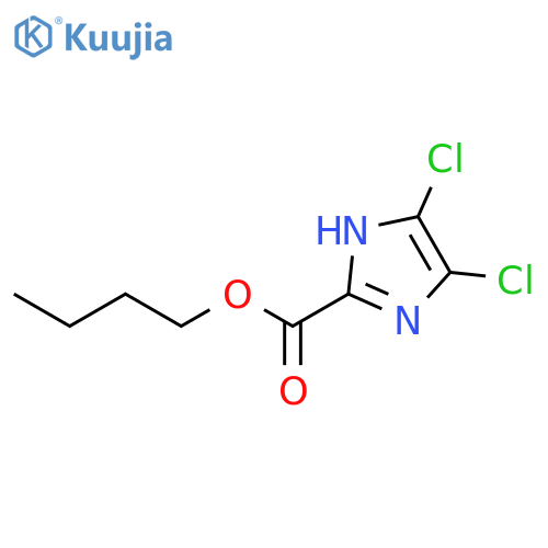 1H-IMIDAZOLE-2-CARBOXYLIC ACID, 4,5-DICHLORO-, BUTYL ESTER structure