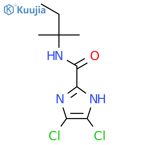 1H-IMIDAZOLE-2-CARBOXAMIDE, 4,5-DICHLORO-N-(1,1-DIMETHYLPROPYL)- structure