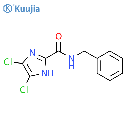 1H-Imidazole-2-carboxamide, 4,5-dichloro-N-(phenylmethyl)- structure