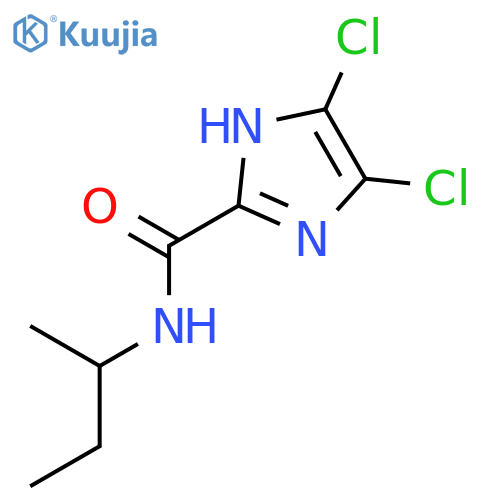1H-IMIDAZOLE-2-CARBOXAMIDE, 4,5-DICHLORO-N-(1-METHYLPROPYL)- structure