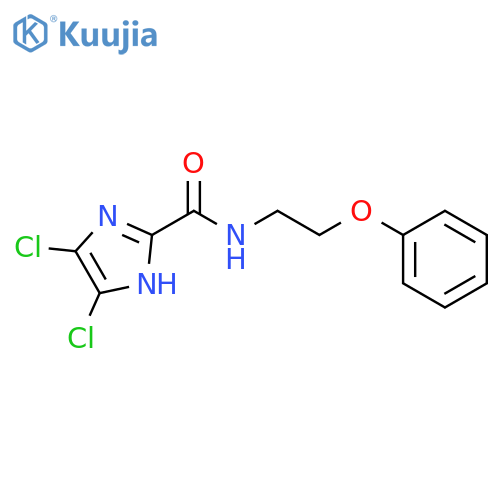 1H-Imidazole-2-carboxamide, 4,5-dichloro-N-(2-phenoxyethyl)- structure