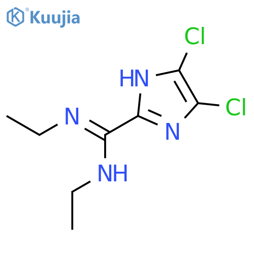 1H-Imidazole-2-carboximidamide, 4,5-dichloro-N,N'-diethyl- structure