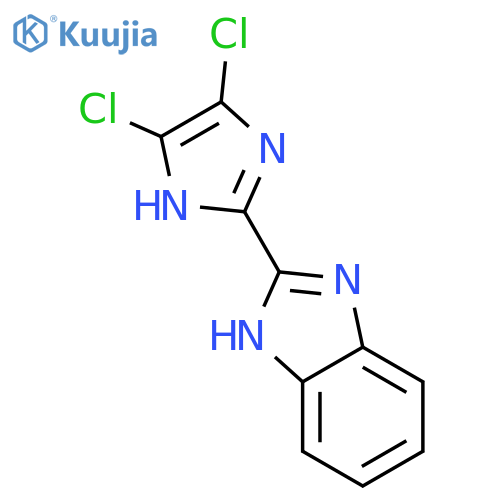 1H-BENZIMIDAZOLE, 2-(4,5-DICHLORO-1H-IMIDAZOL-2-YL)- structure