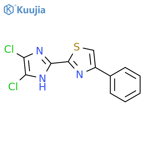 THIAZOLE, 2-(4,5-DICHLORO-1H-IMIDAZOL-2-YL)-4-PHENYL- structure
