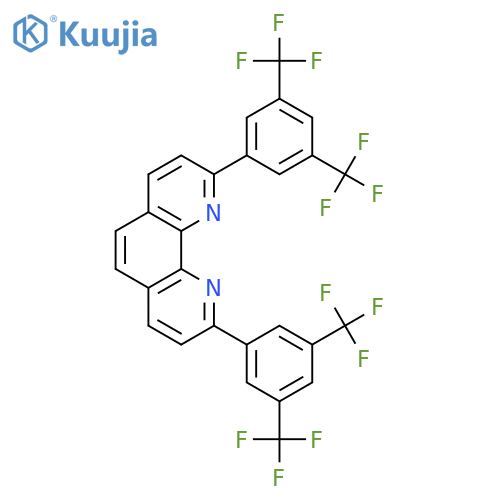 1,10-Phenanthroline, 2,9-bis[3,5-bis(trifluoromethyl)phenyl]- structure