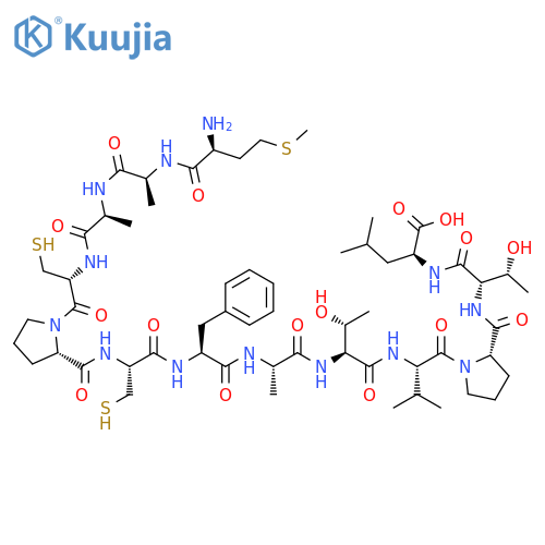 L-Leucine,L-methionyl-L-alanyl-L-alanyl-L-cysteinyl-L-prolyl-L-cysteinyl-L-phenylalanyl-L-alanyl-L-threonyl-L-valyl-L-prolyl-L-threonyl- structure