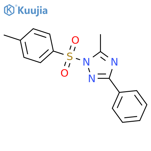 1H-1,2,4-Triazole, 5-methyl-1-[(4-methylphenyl)sulfonyl]-3-phenyl- structure